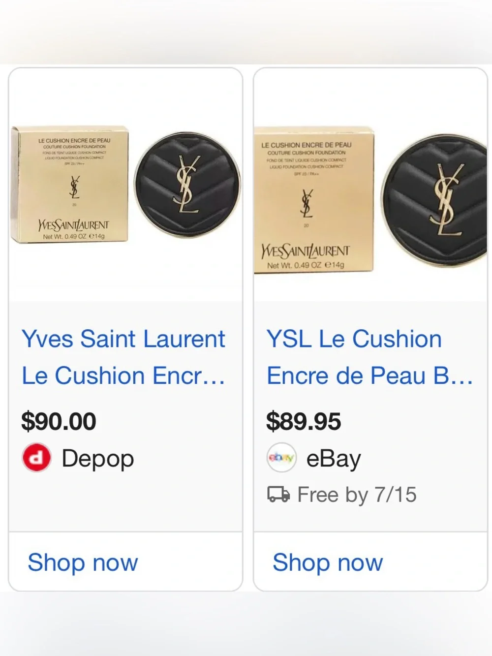 YSL Le Cushion 10 Encre De Peau Luminous Matte Cushion Foundation SPF 50+ PA+++